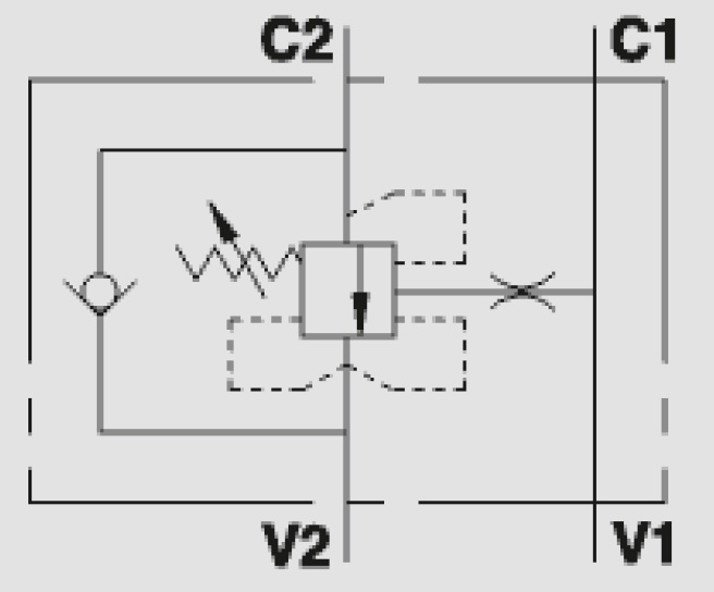 Single Overcentre Valves For Closed Centre, Type A